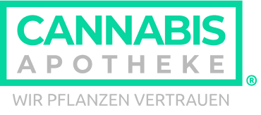 Man sieht das Logo von Cannabis Apotheke.