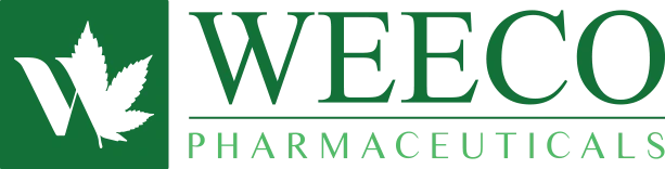 Man sieht das Herstellerlogo von Weeco Pharmaceuticals.
